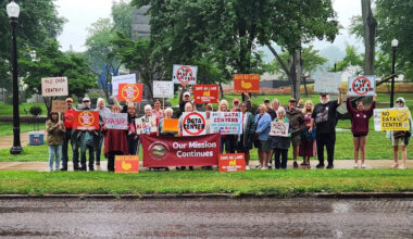 Pennsylvania protesters brave rain to fight proposed data centers: 'PA is not for sale'