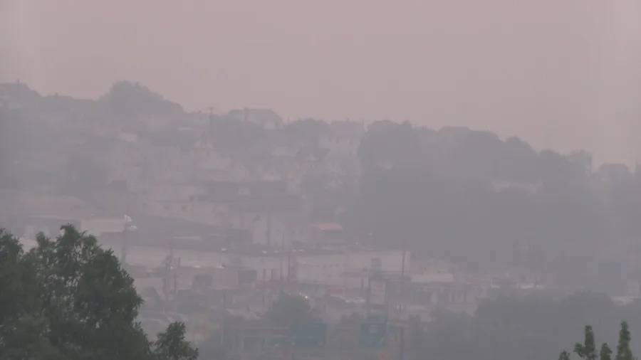 Haze arrives in Pennsylvania from Canadian wildfires