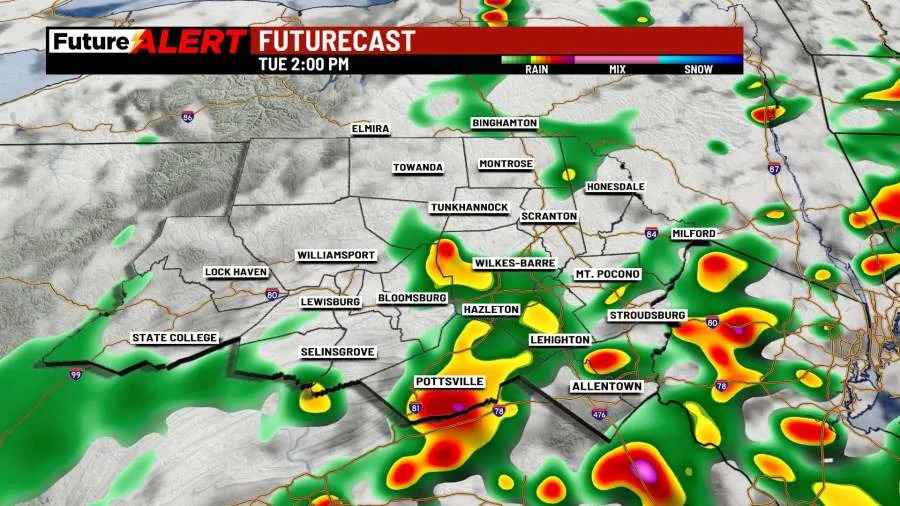 Pennsylvania weather: Showers, thunder mixed in with humidity