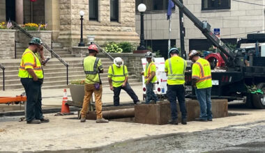 Work continues on major water main break in Scranton
