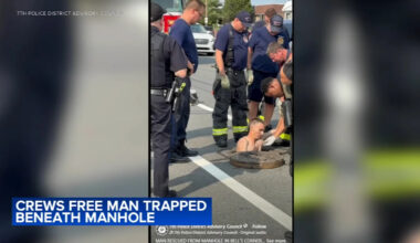 Man rescued from North Philadelphia sewer after reportedly being lost for hours
