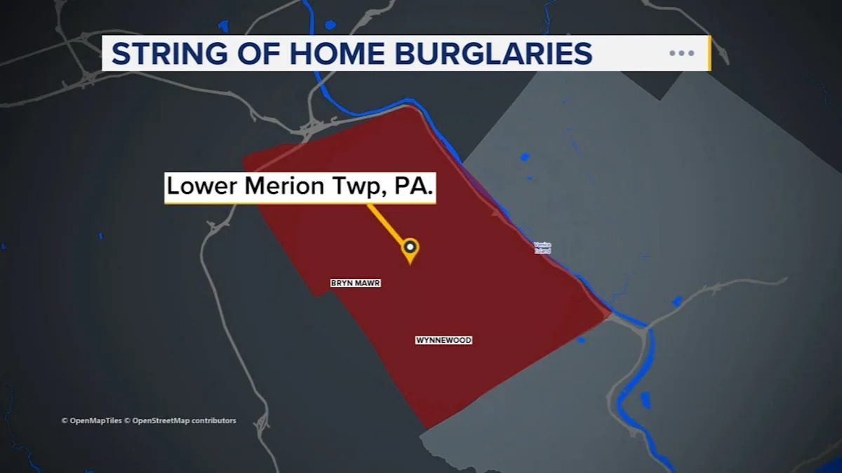 Police warn amid string of home burglaries in Lower Merion Twp., Montgomery County