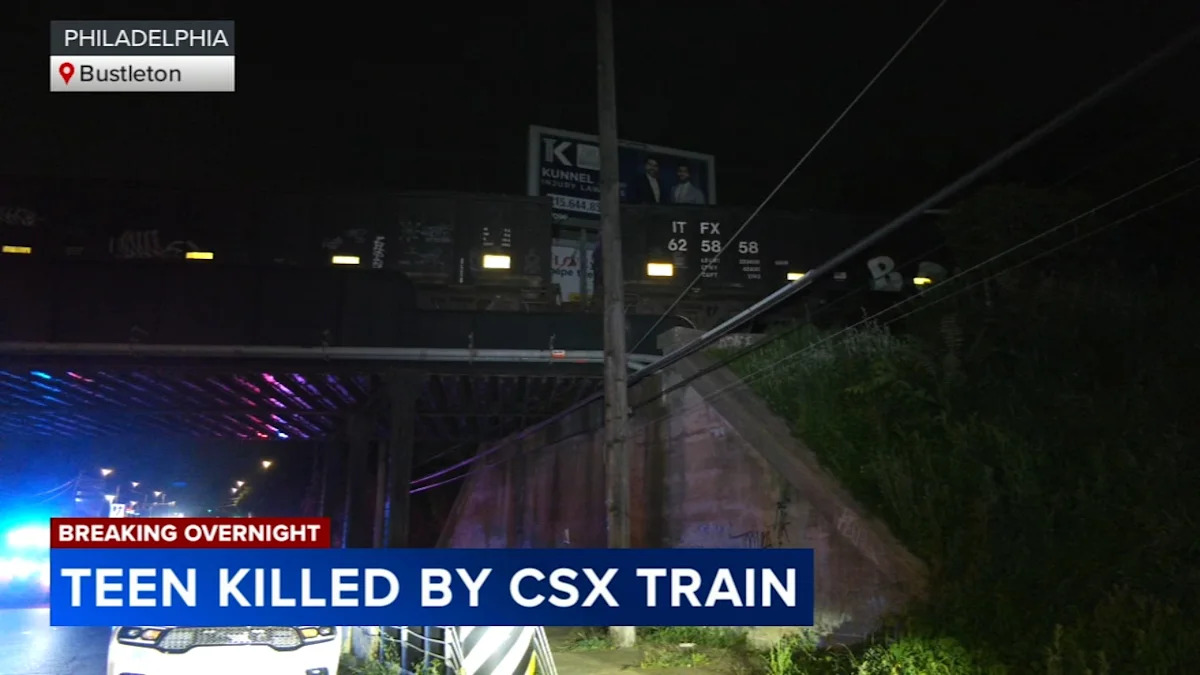 Teen reported missing fatally struck by freight train in Philadelphia's Bustleton section: Police