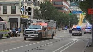 2 people riding motorbikes crash into an SUV in Pittsburgh