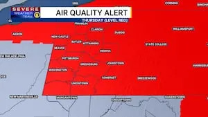 All of Western Pennsylvania under Code Red Air Quality Alert on Thursday