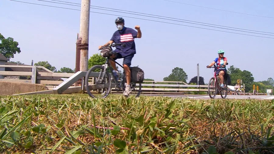 Heat, not smoke, challenges Erie Canal cyclists in CNY