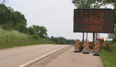 Stretch of I-279 & HOV lanes scheduled to fully close overnight next week