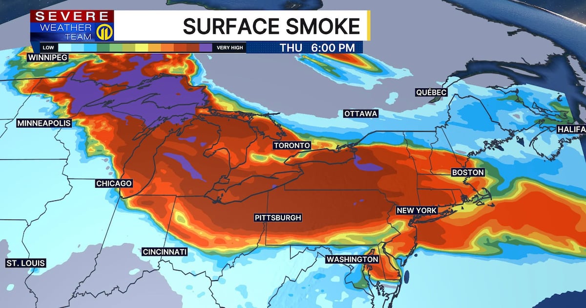Wildfire smoke could cause air quality issues in Pittsburgh region – WPXI