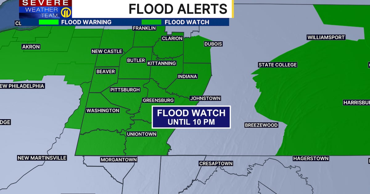 Pittsburgh Weather: Weather alerts issued as more storms move through Pittsburgh region