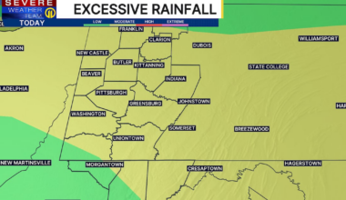 Pittsburgh Weather: Localized flooding concerns some with afternoon rain, storms