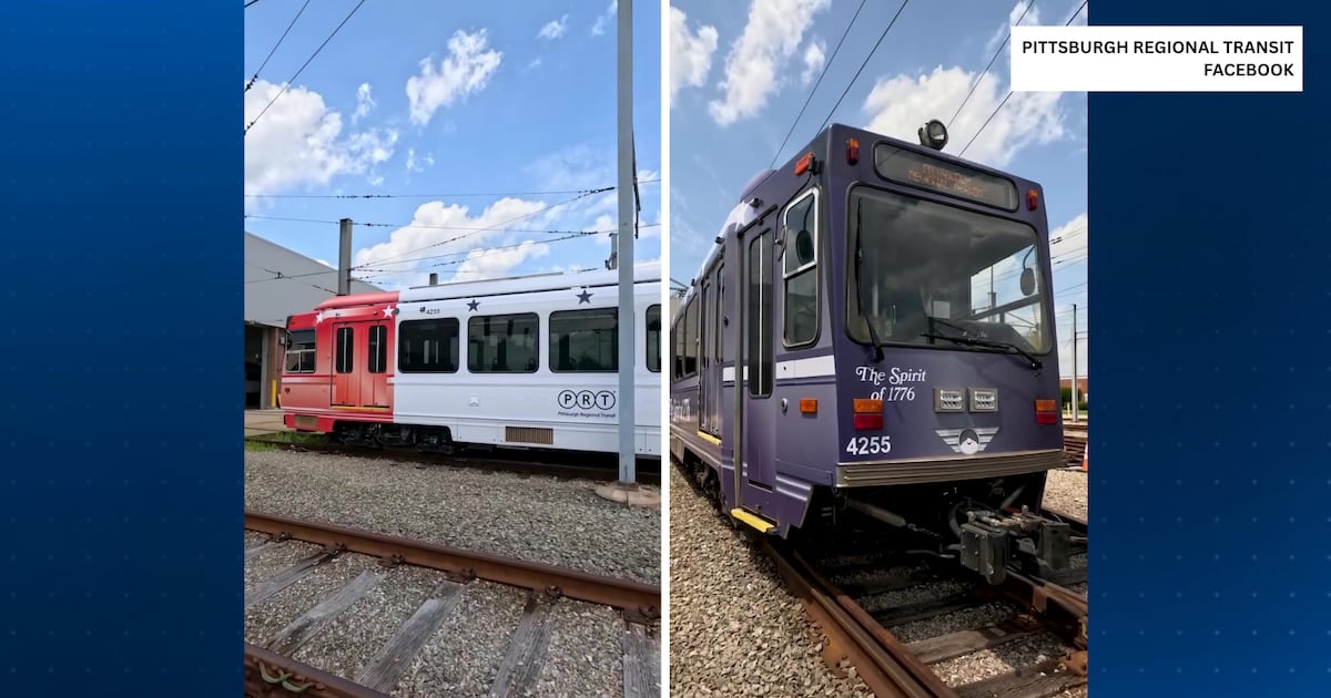 Pittsburgh Regional Transit unveils America250-inspired light rail vehicle
