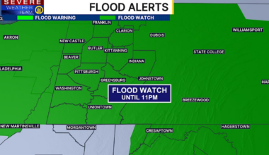 Flood concerns continue as heavy pockets of rain are possible again Monday – WPXI