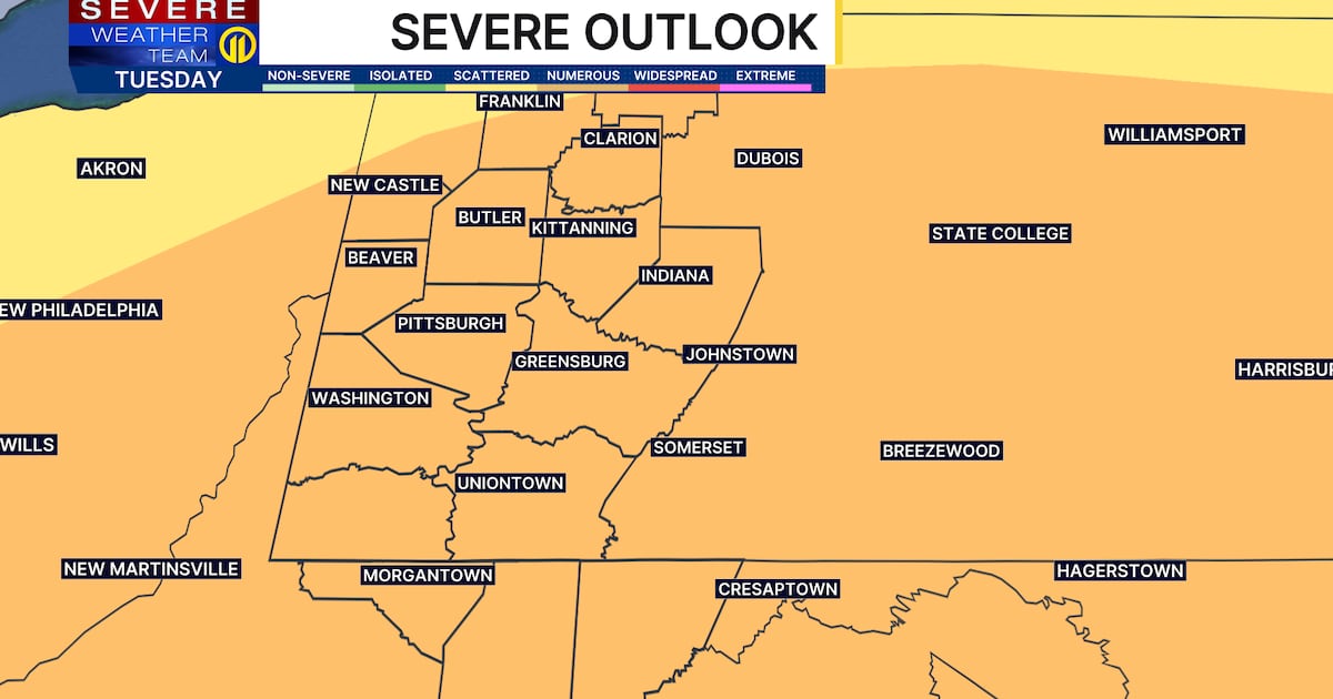 Severe storms in Western Pennsylvania could bring 70+ mph winds, flooding and isolated tornadoes – WPXI