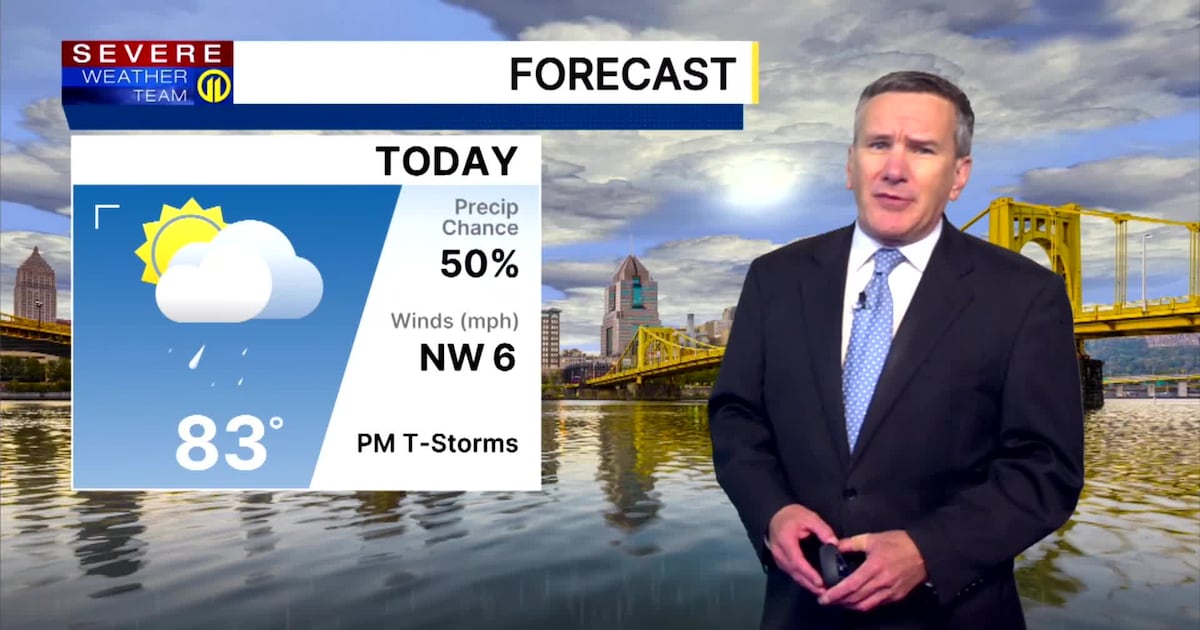 Warm, muggy conditions will lead to more scattered showers – WPXI