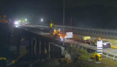 Stretch of Parkway East officially closed for Commercial St. Bridge project