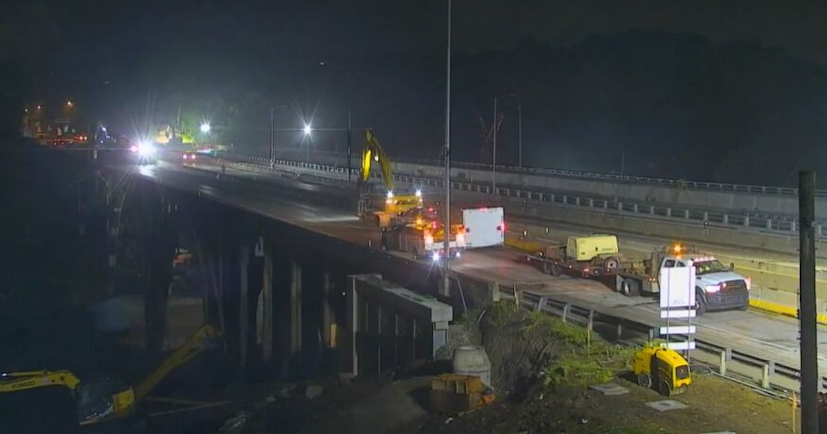 Stretch of Parkway East officially closed for Commercial St. Bridge project
