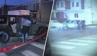 Surveillance video shows police response after man shot in Jeep in West Philly – NBC10 Philadelphia