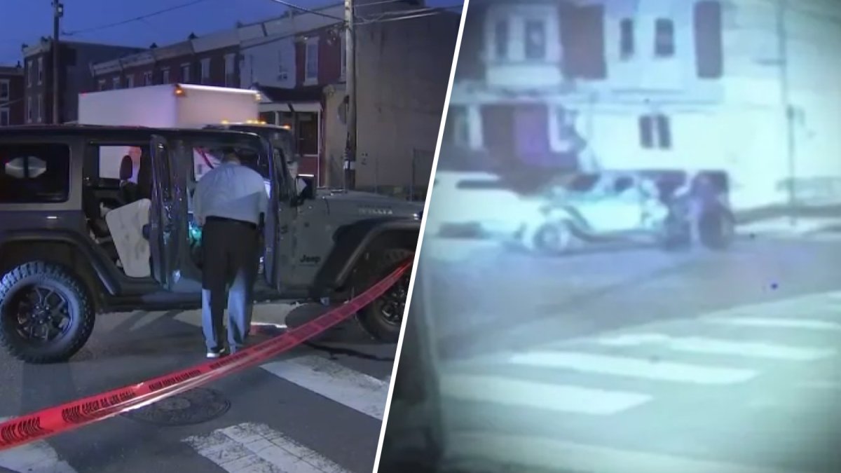 Surveillance video shows police response after man shot in Jeep in West Philly – NBC10 Philadelphia