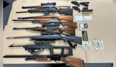 Father, son arrested after agents find "arsenal" of guns, drugs during raid at Pittsburgh-area home