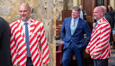 Pennsylvania lawmaker says he was kicked off House floor for "patriotic" American flag jacket