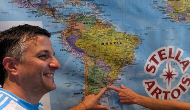 Lion Sports Bar map shows it's had customers from 165 countries and 48 states during the World Cup