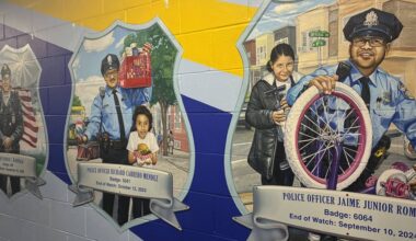 Police unveil mural honoring fallen 25th District officers McDonald, Roman and Mendez
