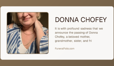 DONNA CHOFEY - Obituary | FuneralFolio