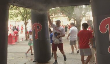Phillies increase cooling measures for Thursday's game vs. Pirates as heat wave grips Philadelphia