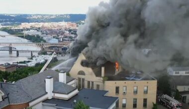 Photos show massive fire at vacant church on Pittsburgh's Mount Washington