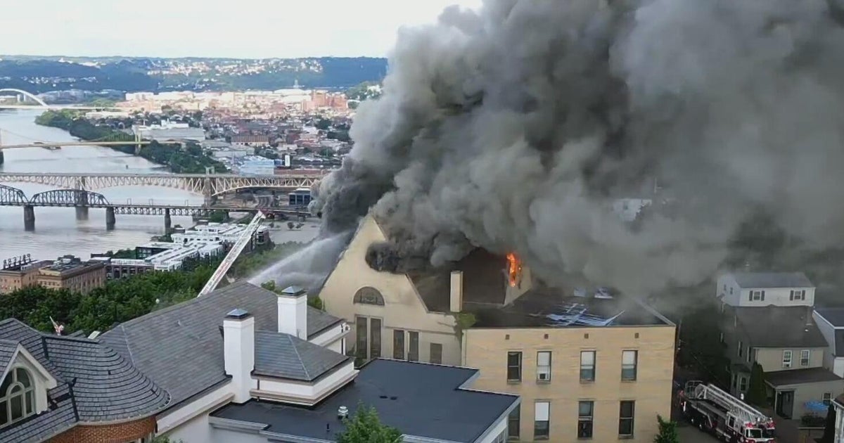 Photos show massive fire at vacant church on Pittsburgh's Mount Washington