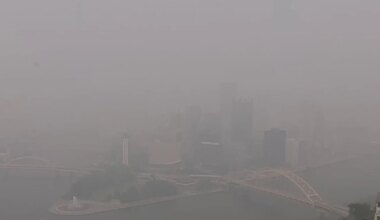 Maps show wildfire smoke forecast as air quality worsens in Pittsburgh area