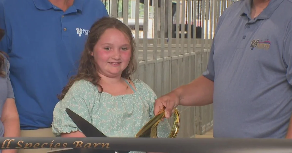 How a 9-year-old girl's generosity led to a new barn at the Fayette County Fairgrounds