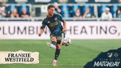 Frankie Westfield Earns First Career MLS Team of the Matchday Honor