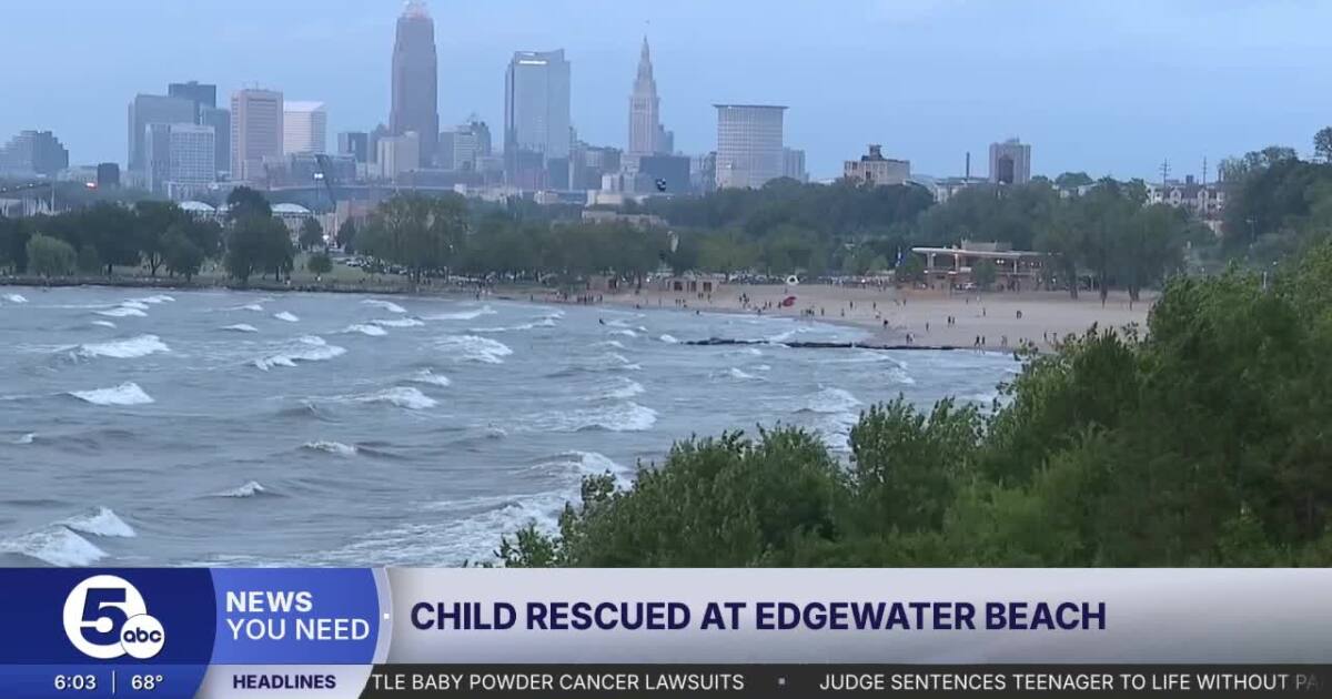 Child hospitalized in critical condition after water rescue at Edgewater Beach