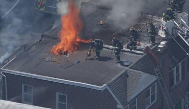 Crews battling fire at multiple rowhomes in Wilmington, Delaware