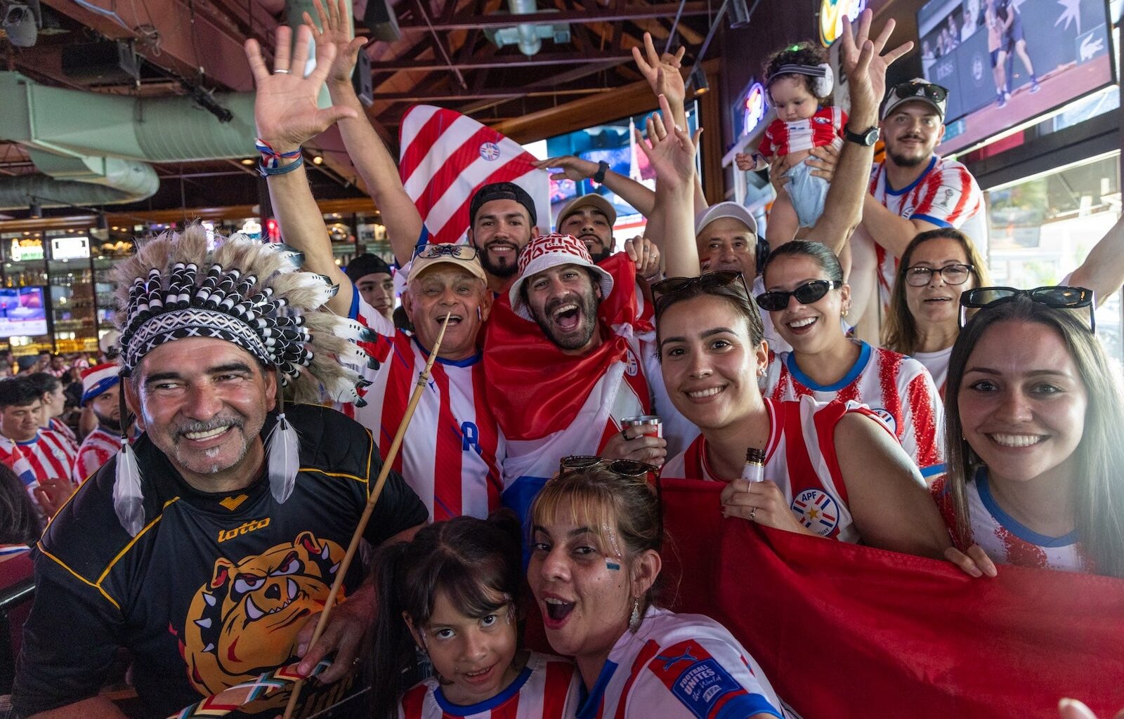 Paraguay and France fans come together for Philly’s final World Cup game