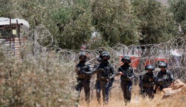 Illegal Israeli settlers attack occupied West Bank Mosque as forces abduct 7 Palestinians