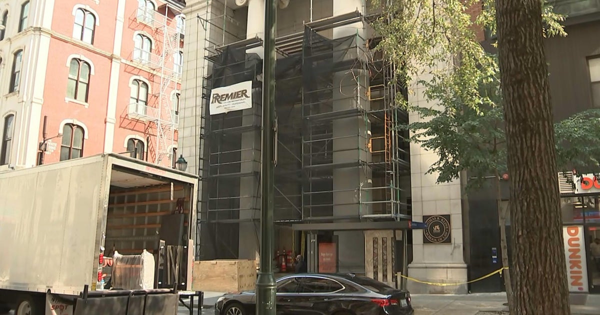 Man injured after debris falls from Center City building, Philadelphia police say