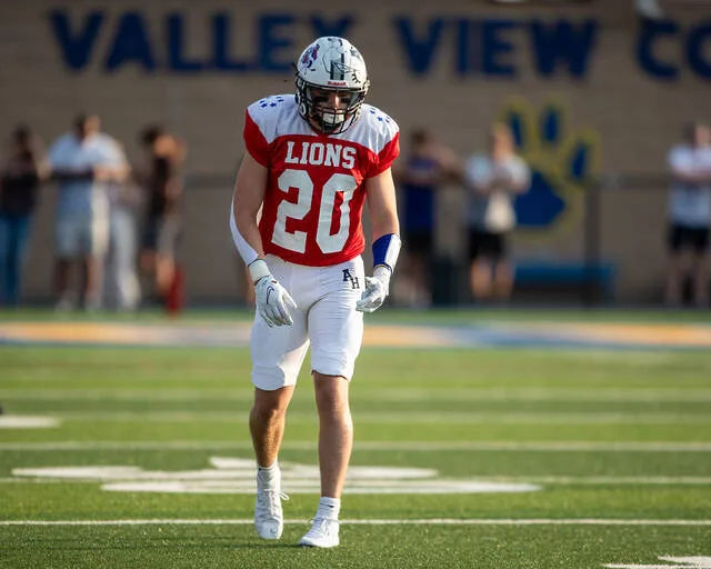 <p>Abington Heights graduate Gavin Anders lines up at his wide receiver position during the 92nd Annual Dream Game.</p>
<p>Buck Norton-Jennings | For Abington Journal</p>