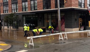 Repairs underway after water main break in Pittsburgh's Strip District
