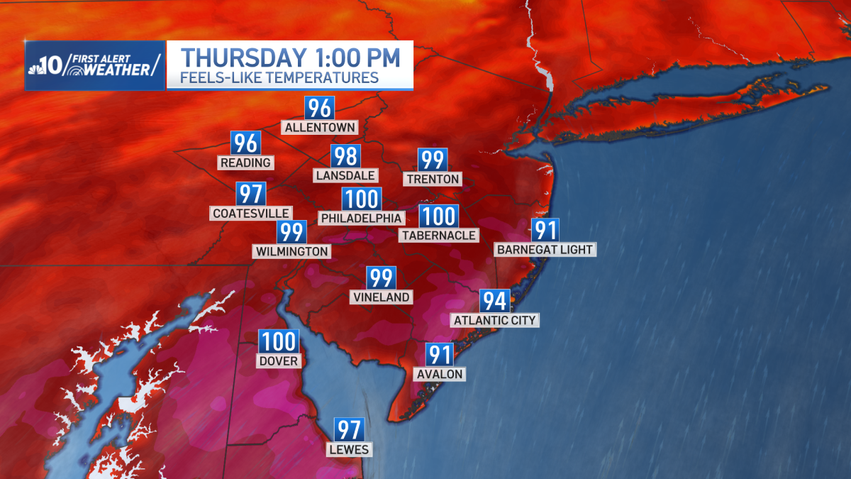 Stormy work week for Philadelphia region and brewing heatwave – NBC10 Philadelphia