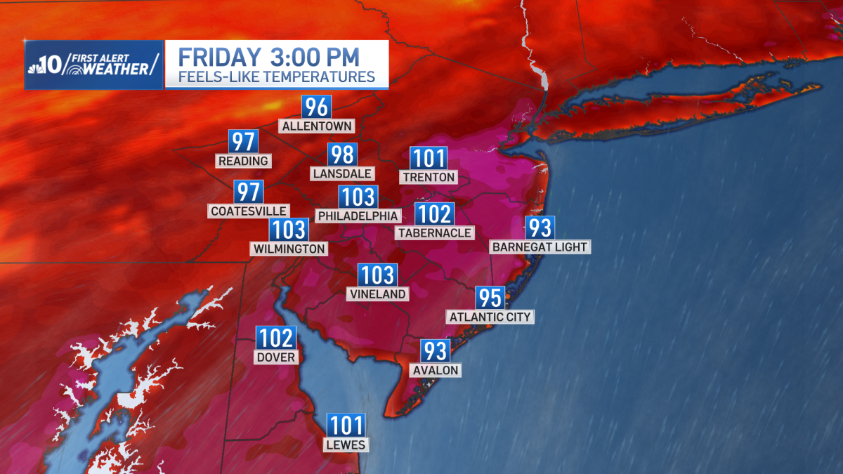 Hot, steamy, stormy days ahead – NBC10 Philadelphia