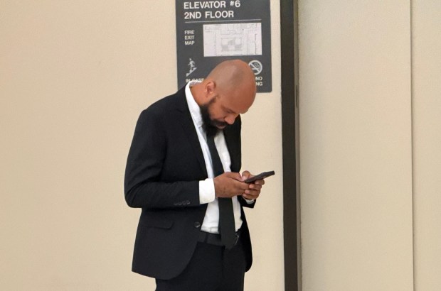 Harold Cost II, waits outside a Montgomery County courtroom for a verdict at his trial on Aug. 5, 2026. (Photo by Carl Hessler Jr. - MediaNews Group)