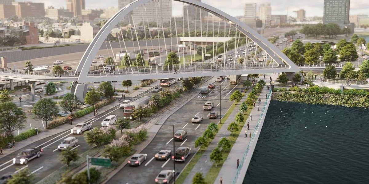 Assembly of pedestrian bridge connecting South Street to waterfront to begin next month