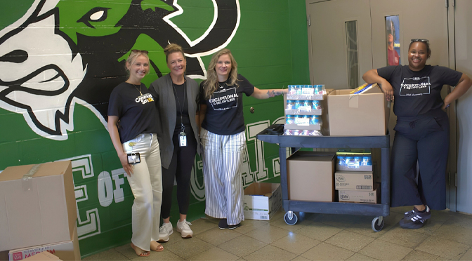 HNL Lab Medicine Supports South Mountain Middle School with Back-to-School Food and Supply Drive