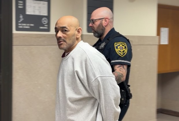 Jose Luna is escorted by a deputy sheriff from a Montgomery County courtroom after a pretrial hearing on July 21, 2026. (Photo by Carl Hessler Jr. - MediaNews Group)