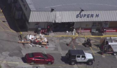 Mechanical failure causes dump truck crash at Bethlehem gas station