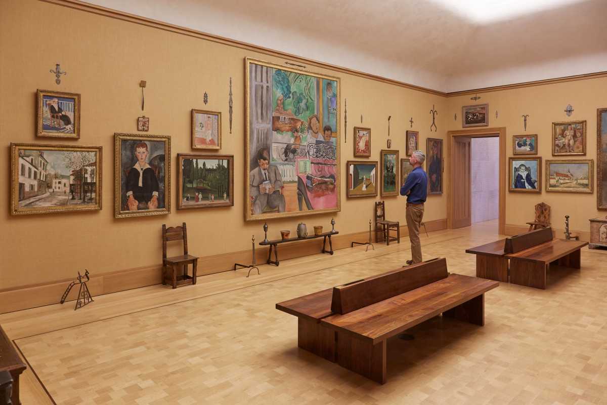 The Barnes Foundation, Detail Room 19, North and East Walls.