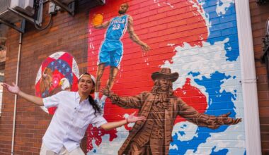 Chinatown artist blends Philly icons of the past and present in new mural featuring LeBron James