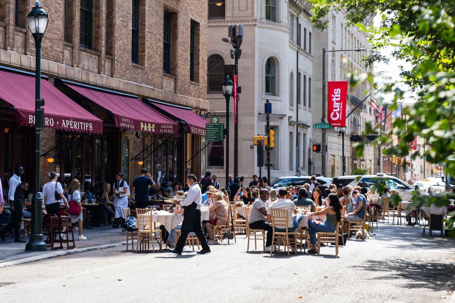 Open Streets: West Walnut will feature live music and family-friendly activities, along with in-street seating pods where guests can relax.